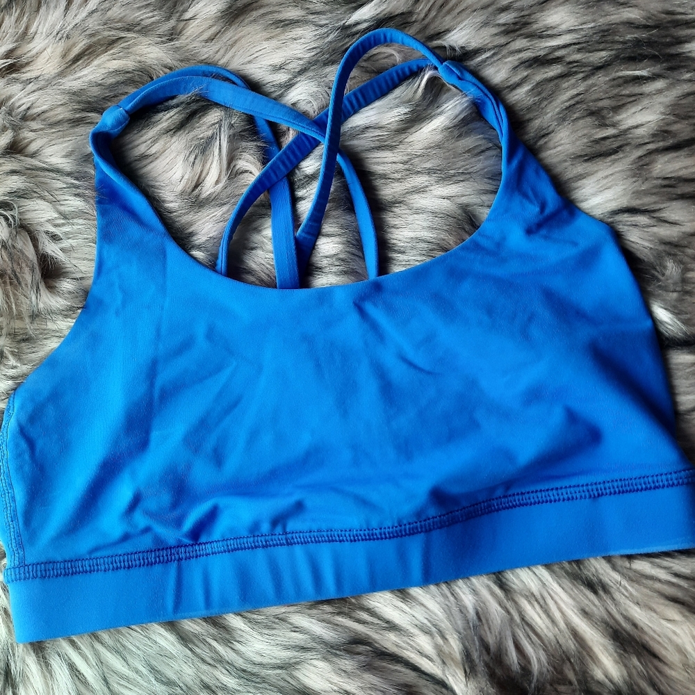 Lululemon Strappy Blue Energy Sports Bra - Picture 7 of 11